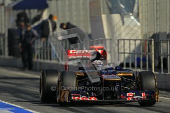 © 2012 Octane Photographic Ltd. Barcelona Winter Test 1 Day 2 - Wednesday 21st February 2012. Toro Rosso STR7 - Daniel Ricciardo. Digital Ref : 0227lw1d9394