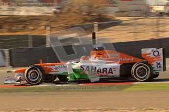 © 2012 Octane Photographic Ltd. Barcelona Winter Test 1 Day 2 - Wednesday 21st February 2012. Force India VJM05 - Nico Hulkenberg. Digital Ref : 0227lw7d6066