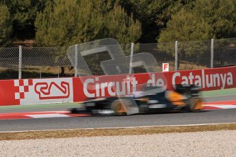 © 2012 Octane Photographic Ltd. Barcelona Winter Test 1 Day 2 - Wednesday 21st February 2012. Caterham CT01 - Vitaly Petrov. Digital Ref : 0227lw7d6193