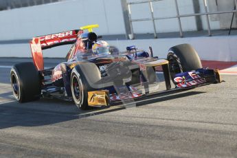 © 2012 Octane Photographic Ltd. Barcelona Winter Test 1 Day 3 - Thursday 23rd February 2012. Toro Rosso STR7 - Jean-Eric Vergne. Digital Ref : 0228cb1d9516