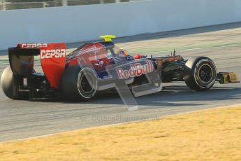 © 2012 Octane Photographic Ltd. Barcelona Winter Test 1 Day 3 - Thursday 23rd February 2012. Toro Rosso STR7 - Jean-Eric Vergne. Digital Ref : 0228cb1d9575