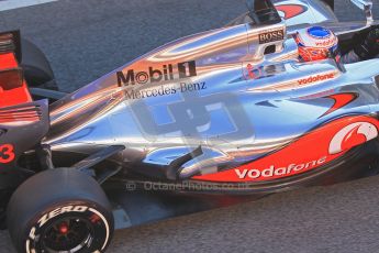 © 2012 Octane Photographic Ltd. Barcelona Winter Test 1 Day 3 - Thursday 23rd February 2012. McLaren MP4/27 - Jenson Button. Digital Ref : 0228cb1d9698