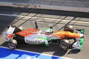 © 2012 Octane Photographic Ltd. Barcelona Winter Test 1 Day 3 - Thursday 23rd February 2012. Force India VJM05 - Paul di Resta. Digital Ref : 0228cb1d9746