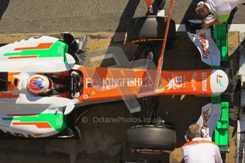 © 2012 Octane Photographic Ltd. Barcelona Winter Test 1 Day 3 - Thursday 23rd February 2012. Force India VJM05 - Paul di Resta. Digital Ref : 0228cb1d9792