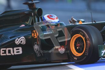 © 2012 Octane Photographic Ltd. Barcelona Winter Test 1 Day 3 - Thursday 23rd February 2012. Caterham CT01 - Vitaly Petrov. Digital Ref : 0228cb7d6425