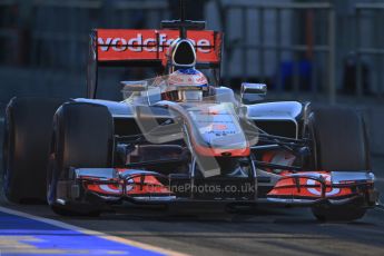 © 2012 Octane Photographic Ltd. Barcelona Winter Test 1 Day 3 - Thursday 23rd February 2012. McLaren MP4/27 - Jenson Button. Digital Ref : 0228cb7d6443