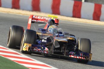 © 2012 Octane Photographic Ltd. Barcelona Winter Test 1 Day 3 - Thursday 23rd February 2012. Toro Rosso STR7 - Jean-Eric Vergne. Digital Ref : 0228cb7d6521