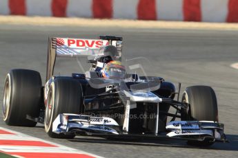 © 2012 Octane Photographic Ltd. Barcelona Winter Test 1 Day 3 - Thursday 23rd February 2012. Williams FW34 - Pastor Maldonado. Digital Ref : 0228cb7d6531