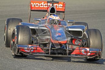 © 2012 Octane Photographic Ltd. Barcelona Winter Test 1 Day 3 - Thursday 23rd February 2012. McLaren MP4/27 - Jenson Button. Digital Ref : 0228cb7d6604