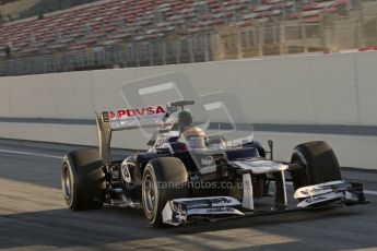 © 2012 Octane Photographic Ltd. Barcelona Winter Test 1 Day 3 - Thursday 23rd February 2012. Williams FW34 - Pastor Maldonado. Digital Ref : 0228lw7d2839