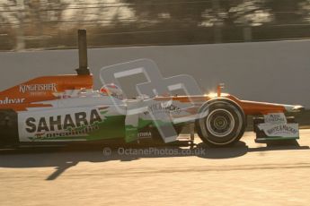 © 2012 Octane Photographic Ltd. Barcelona Winter Test 1 Day 3 - Thursday 23rd February 2012. Force India VJM05 - Paul di Resta. Digital Ref : 0228lw7d2902