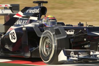 © 2012 Octane Photographic Ltd. Barcelona Winter Test 1 Day 3 - Thursday 23rd February 2012. Williams FW34 - Pastor Maldonado. Digital Ref : 0228lw7d3350