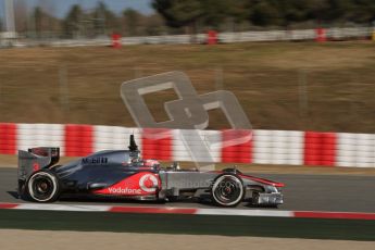 © 2012 Octane Photographic Ltd. Barcelona Winter Test 1 Day 3 - Thursday 23rd February 2012. McLaren MP4/27 - Jenson Button. Digital Ref : 0228lw7d3409