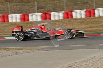 © 2012 Octane Photographic Ltd. Barcelona Winter Test 1 Day 3 - Thursday 23rd February 2012. Marussia MVR02 - Timo Glock. Digital Ref : 0228lw7d3664