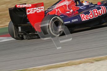 © 2012 Octane Photographic Ltd. Barcelona Winter Test 1 Day 3 - Thursday 23rd February 2012. Toro Rosso STR7 - Jean-Eric Vergne. Digital Ref : 0228lw7d3716