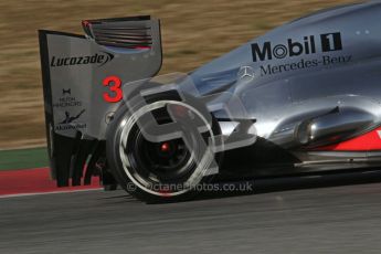 © 2012 Octane Photographic Ltd. Barcelona Winter Test 1 Day 3 - Thursday 23rd February 2012. McLaren MP4/27 - Jenson Button. Digital Ref : 0228lw7d3828
