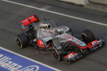 © 2012 Octane Photographic Ltd. Barcelona Winter Test 1 Day 3 - Thursday 23rd February 2012. McLaren MP4/27 - Jenson Button. Digital Ref : 0228lw7d3847