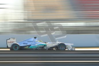 © 2012 Octane Photographic Ltd. Barcelona Winter Test 1 Day 4 - Friday 24th February 2012. Mercedes W03 - Nico Rosberg. Digital Ref : 0229cb1d0429