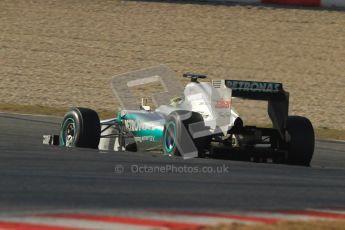 © 2012 Octane Photographic Ltd. Barcelona Winter Test 1 Day 4 - Friday 24th February 2012. Mercedes W03 - Nico Rosberg. Digital Ref : 0229cb7d6806