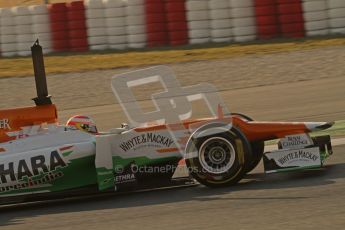 © 2012 Octane Photographic Ltd. Barcelona Winter Test 1 Day 4 - Friday 24th February 2012. Force India VJM05 - Paul di Resta. Digital Ref : 0229lw7d4336