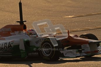 © 2012 Octane Photographic Ltd. Barcelona Winter Test 1 Day 4 - Friday 24th February 2012. Force India VJM05 - Paul di Resta. Digital Ref : 0229lw7d4343