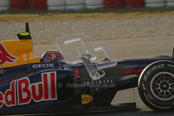 © 2012 Octane Photographic Ltd. Barcelona Winter Test 1 Day 4 - Friday 24th February 2012. Red Bull RB8 - Mark Webber. Digital Ref : 0229lw7d4449