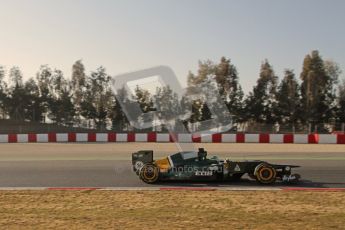 © 2012 Octane Photographic Ltd. Barcelona Winter Test 1 Day 4 - Friday 24th February 2012. Caterham CT01 - Heikki Kovalainen. Digital Ref : 0229lw7d4541