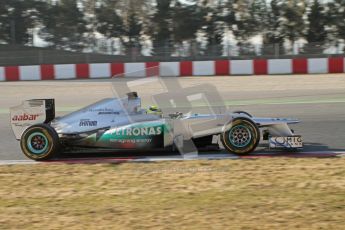 © 2012 Octane Photographic Ltd. Barcelona Winter Test 1 Day 4 - Friday 24th February 2012. Mercedes W03 - Nico Rosberg. Digital Ref : 0229lw7d4554