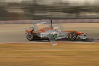 © 2012 Octane Photographic Ltd. Barcelona Winter Test 1 Day 4 - Friday 24th February 2012. Force India VJM05 - Paul di Resta. Digital Ref : 0229lw7d4787