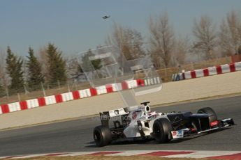 © 2012 Octane Photographic Ltd. Barcelona Winter Test 1 Day 4 - Friday 24th February 2012. Sauber C31 - Kamui Kobayashi. Digital Ref : 0229lw7d4964