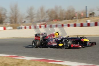 © 2012 Octane Photographic Ltd. Barcelona Winter Test 1 Day 4 - Friday 24th February 2012. Red Bull RB8 - Mark Webber. Digital Ref : 0229lw7d4968