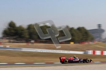 © 2012 Octane Photographic Ltd. Barcelona Winter Test 1 Day 4 - Friday 24th February 2012. Toro Rosso STR7 - Jean-Eric Vergne. Digital Ref : 0229lw7d5115