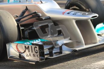 © 2012 Octane Photographic Ltd. Barcelona Winter Test 2 Day 1 - Thursday 1st March 2012. Mercedes W03 - Nico Rosberg. Digital Ref : 0231cb1d1888