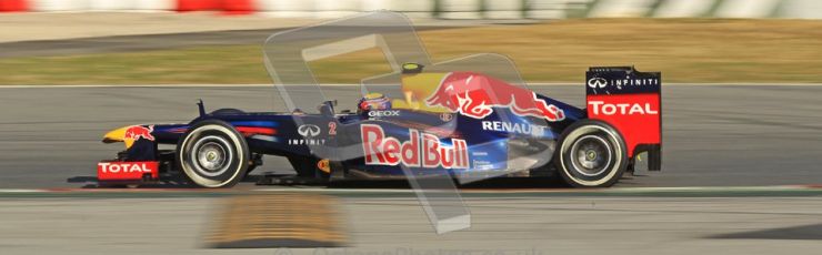 © 2012 Octane Photographic Ltd. Barcelona Winter Test 2 Day 1 - Thursday 1st March 2012. Red Bull RB8 - Mark Webber. Digital Ref : 0231cb1d2056