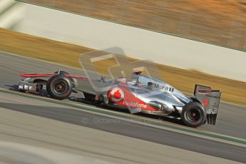 © 2012 Octane Photographic Ltd. Barcelona Winter Test 2 Day 1 - Thursday 1st March 2012. McLaren MP4/27 - Jenson Button. Digital Ref : 0231cb1d2071