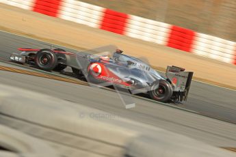 © 2012 Octane Photographic Ltd. Barcelona Winter Test 2 Day 1 - Thursday 1st March 2012. McLaren MP4/27 - Jenson Button. Digital Ref : 0231cb1d2088