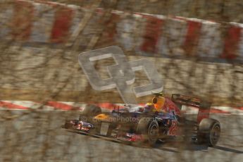 © 2012 Octane Photographic Ltd. Barcelona Winter Test 2 Day 1 - Thursday 1st March 2012. Red Bull RB8 - Mark Webber. Digital Ref : 0231cb1d2219