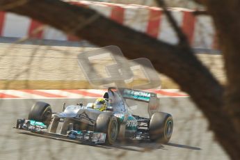 © 2012 Octane Photographic Ltd. Barcelona Winter Test 2 Day 1 - Thursday 1st March 2012. Mercedes W03 - Nico Rosberg. Digital Ref : 0231cb1d2244