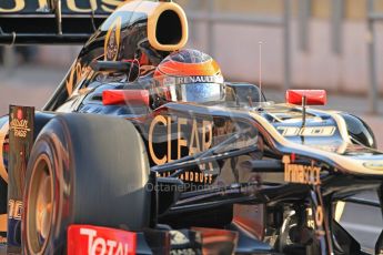 © 2012 Octane Photographic Ltd. Barcelona Winter Test 2 Day 1 - Thursday 1st March 2012. Lotus E20 - Romain Grosjean. Digital Ref : 0231cb7d7669