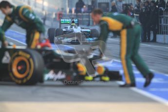 © 2012 Octane Photographic Ltd. Barcelona Winter Test 2 Day 1 - Thursday 1st March 2012. Caterham CT01 - Vitaly Petrov. Digital Ref : 0231cb7d7682