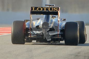 © 2012 Octane Photographic Ltd. Barcelona Winter Test 2 Day 1 - Thursday 1st March 2012. Lotus E20 - Romain Grosjean. Digital Ref : 0231cb7d7792