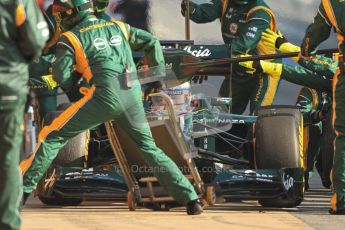 © 2012 Octane Photographic Ltd. Barcelona Winter Test 2 Day 1 - Thursday 1st March 2012. Caterham CT01 - Vitaly Petrov. Digital Ref : 0231cb7d7903