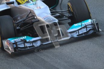 © 2012 Octane Photographic Ltd. Barcelona Winter Test 2 Day 1 - Thursday 1st March 2012. Mercedes W03 - Nico Rosberg. Digital Ref : 0231lw7d8992