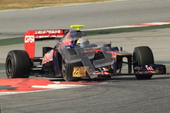 © 2012 Octane Photographic Ltd. Barcelona Winter Test 2 Day 1 - Thursday 24th March 2012. Toro Rosso STR7 - Jean-Eric Vergne. Digital Ref :0231cb7d8071