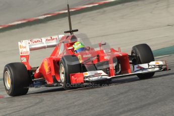 © 2012 Octane Photographic Ltd. Barcelona Winter Test 2 Day 1 - Thursday 1st March 2012. Ferrari F2012 - Felipe Massa. Digital Ref : 0231cb7d8119