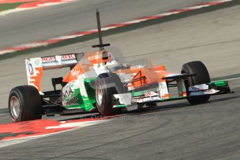 © 2012 Octane Photographic Ltd. Barcelona Winter Test 2 Day 1 - Thursday 24th March 2012. Force India VJM05 - Paul di Resta. Digital Ref : 0231cb7d8156