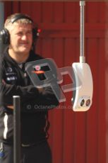 © 2012 Octane Photographic Ltd. Barcelona Winter Test 2 Day 1 - Thursday 1st March 2012. McLaren's pitbox experimental traffic light system. Digital Ref : 0231cb7d8304