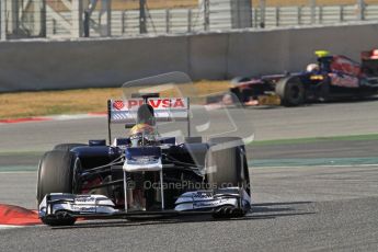 © 2012 Octane Photographic Ltd. Barcelona Winter Test 2 Day 1 - Thursday 24th March 2012. Williams FW34 - Pastor Maldonado. Digital Ref : 0231lw7d0008