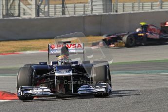 © 2012 Octane Photographic Ltd. Barcelona Winter Test 2 Day 1 - Thursday 24th March 2012. Williams FW34 - Pastor Maldonado. Digital Ref :  0231lw7d0008