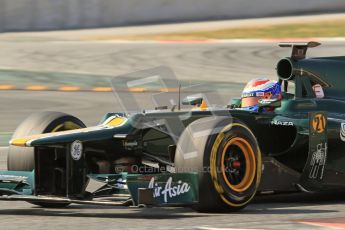 © 2012 Octane Photographic Ltd. Barcelona Winter Test 2 Day 1 - Thursday 1st March 2012. Caterham CT01 - Vitaly Petrov. Digital Ref : 0231lw7d0361